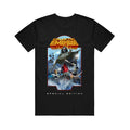 Black Gildan Heavy T-Shirt from Galactic Empire with bold orange “Galactic Empire” text above a sci-fi print of masked characters and robots in battle poses; “Special Edition” appears beneath the artwork.