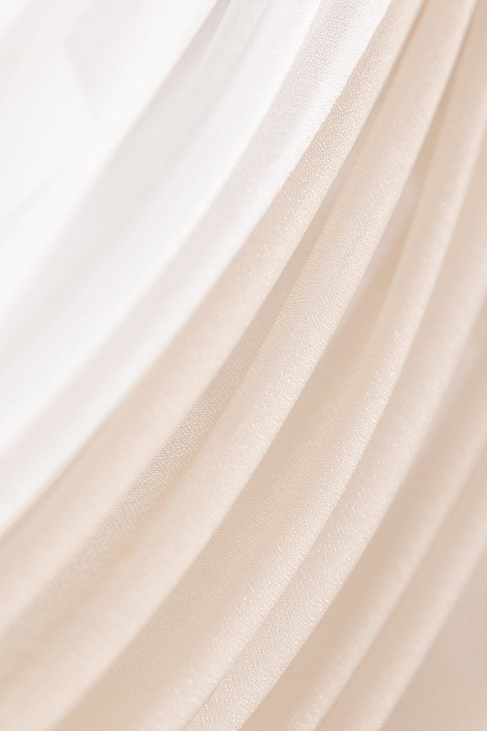 Flower Arch Decor with Drape in Gilded White Christmas Wedding - Image 4