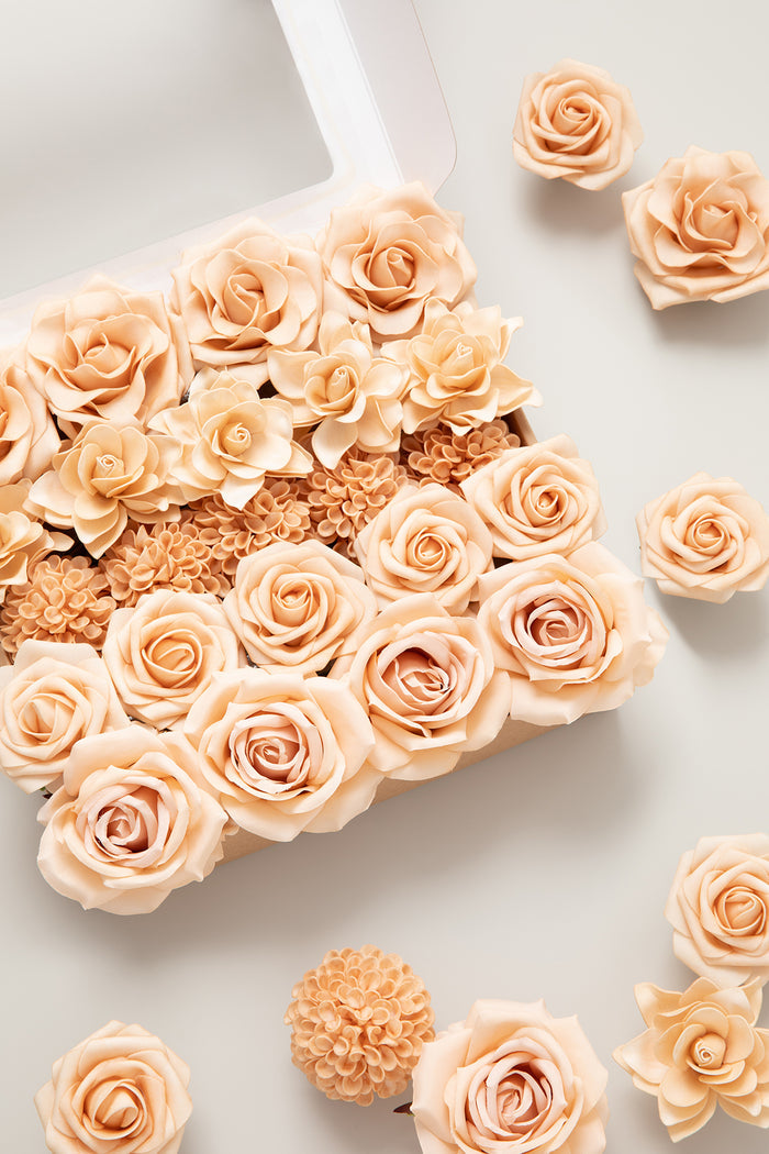 Supporting Flower Boxes in Apricot