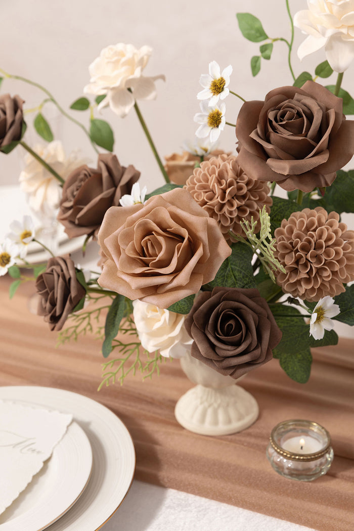 DIY Supporting Flower Boxes in Earth Brown & Cream - Image 3