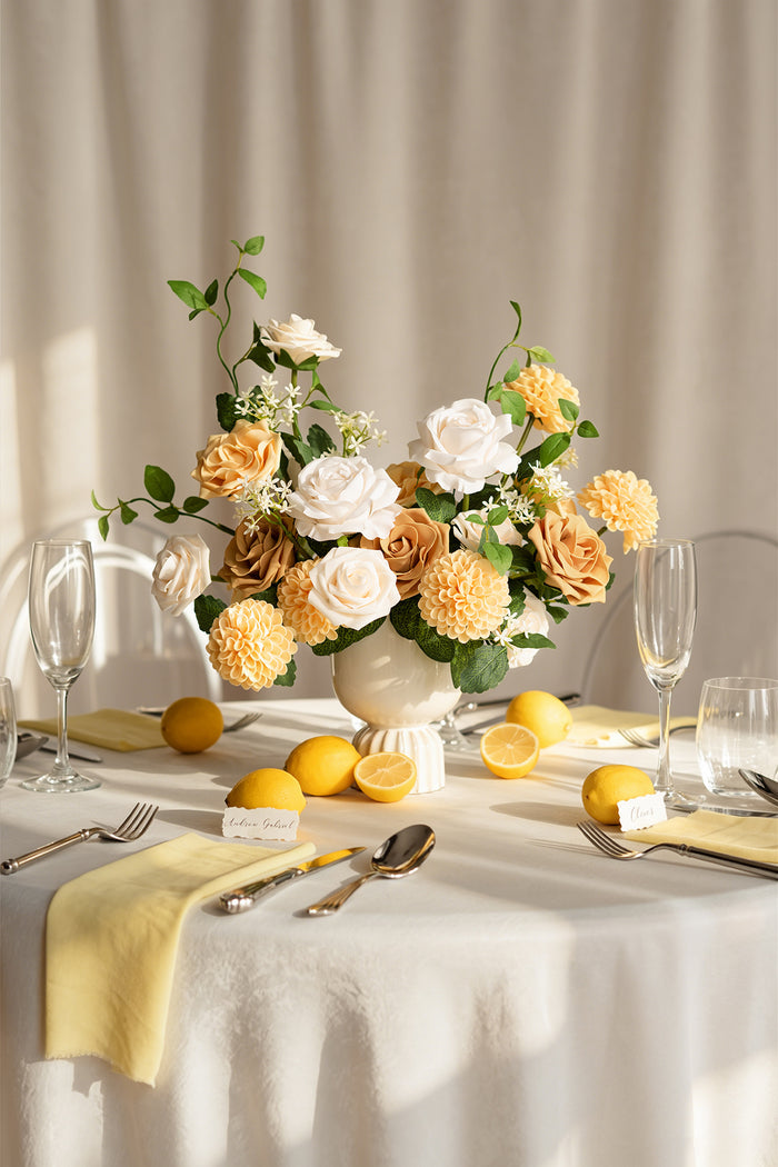 Light yellow and cream roses bulk box for DIY wedding flowers