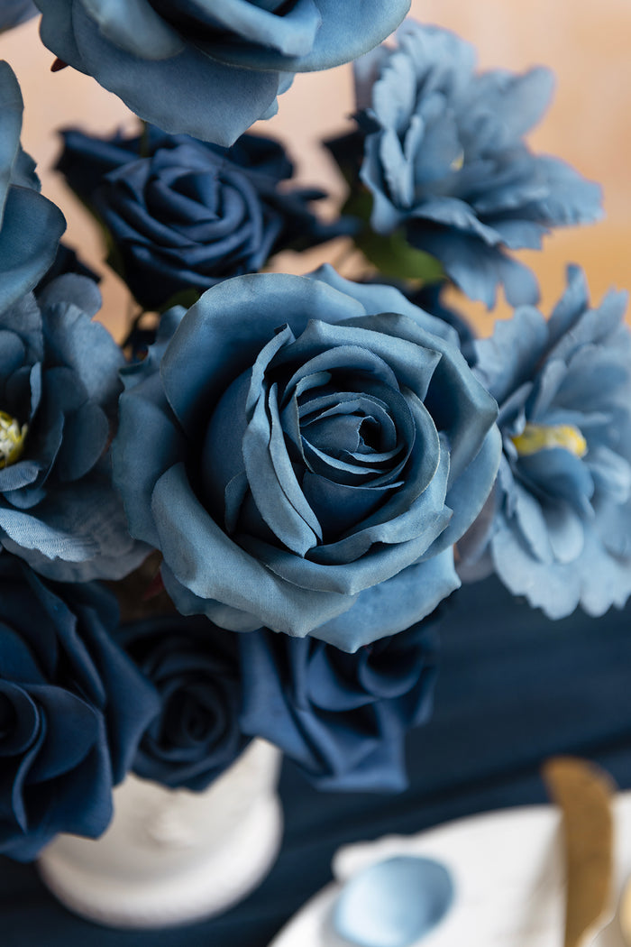 Supporting Flower Boxes in Octavia Navy Blue