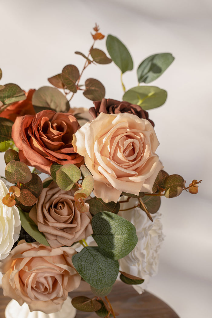 Supporting Flower Boxes in Terracotta