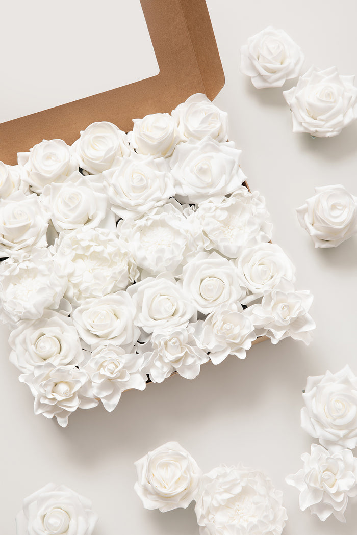DIY Supporting Flower Boxes in White & Sage