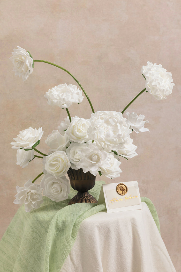 DIY Supporting Flower Boxes in White & Sage - Image 2