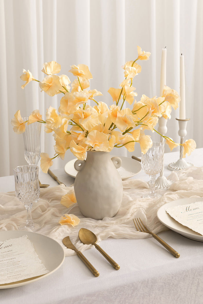Butter Yellow Sweet Pea with Stem - Image 3