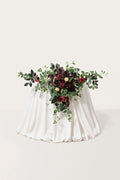 Sweetheart Table Floral Swags in Bordeaux Red & Wine