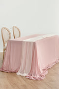 Table Cloth & Table Runner Set in Dusty Rose | Clearance