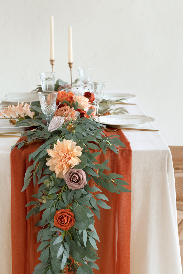 Table linens in Sunset Terracotta - Image 2