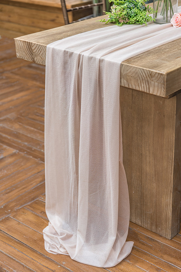 Table Linens in Blush & Cream - Image 3