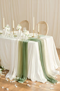 Table linens in White & Sage - Image 8