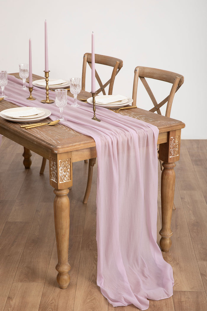Table Linens in Shabby Blush