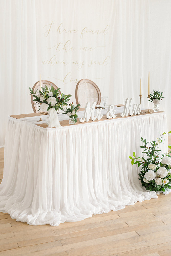 Table Skirt for Head Table/Sweetheart Table - Image 2