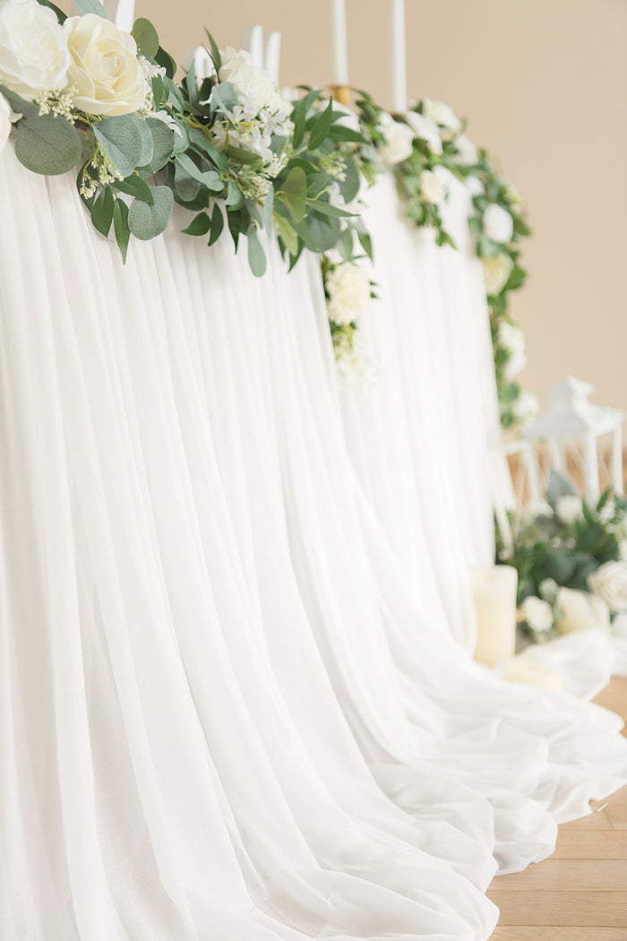 Table Skirt for Head Table/Sweetheart Table - Image 4