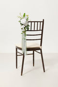 Wedding Aisle Decoration Pew Flowers in White & Sage