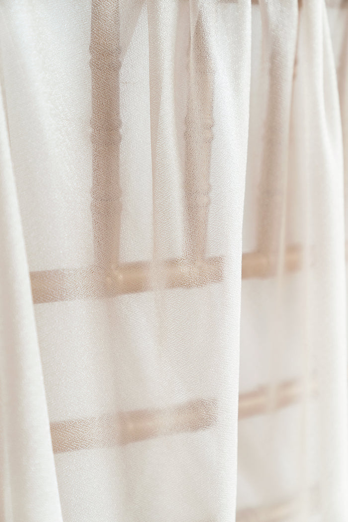 Wedding Arch Drapes in White & Beige - Image 3