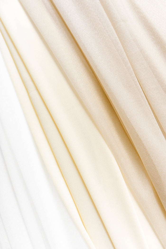 Wedding Arch Drapes in White & Beige - Image 7