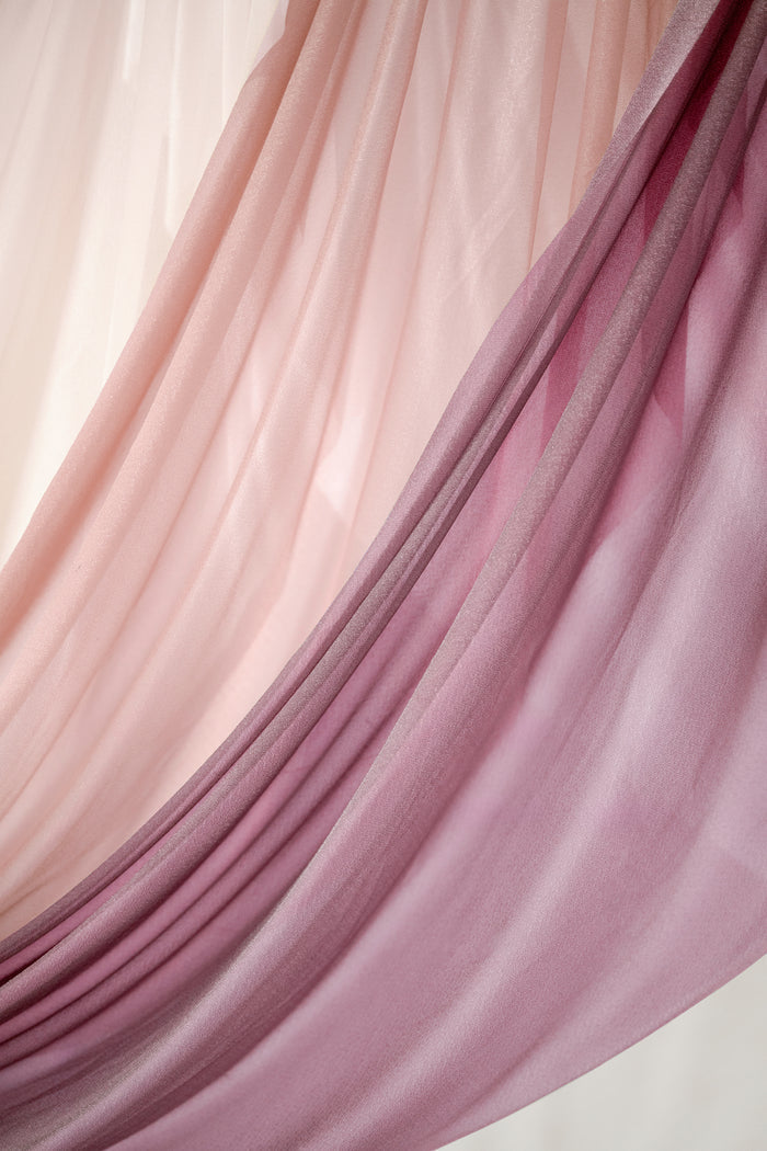 Wedding Arch Drapes Set in Cinnamon Rose