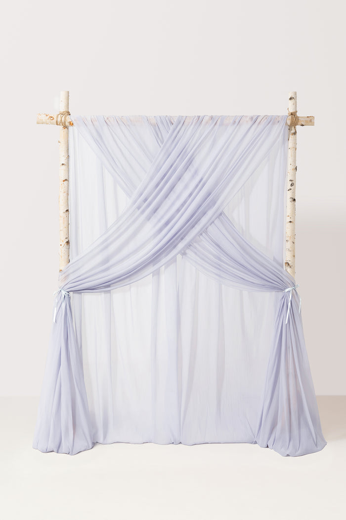 Wedding Backdrop Curtains in Dusty Blue