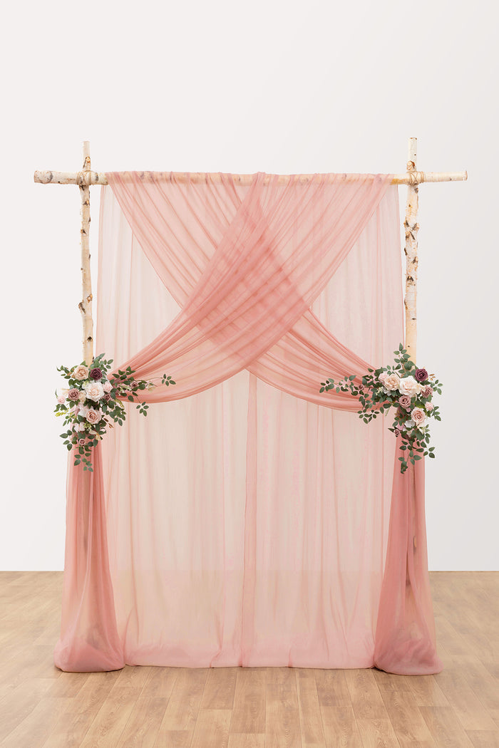Wedding Backdrop Curtains in Red Clay - Image 2