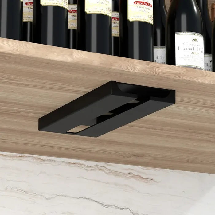 Wine Glass Holder Rack Under Shelf - No Drill Required Rieworkes