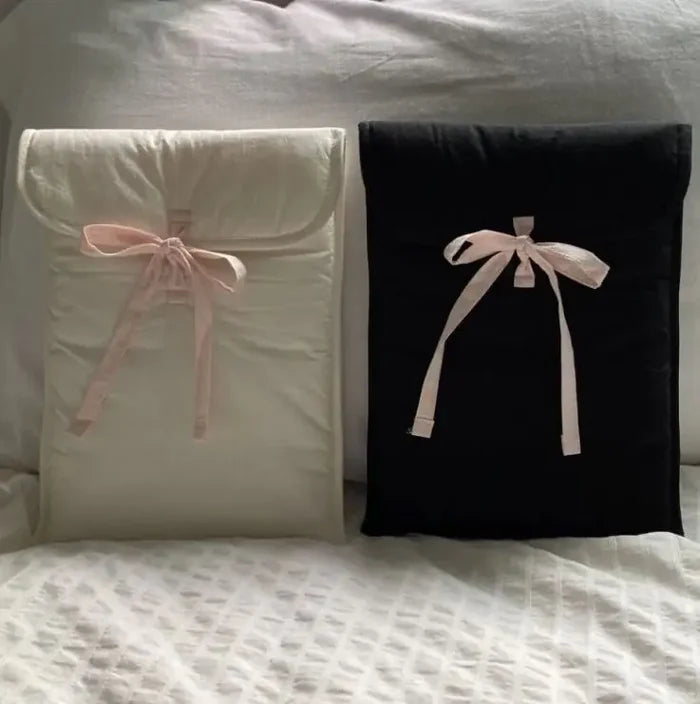 Women's Ballet Style Bow Quilted Computer Bag Rieworkes