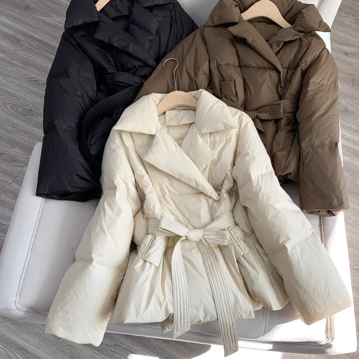 Women's Tight Waist Slim Warm Jacket Rieworkes