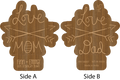 Wood Teeting Rattle - Love Mom & Dad